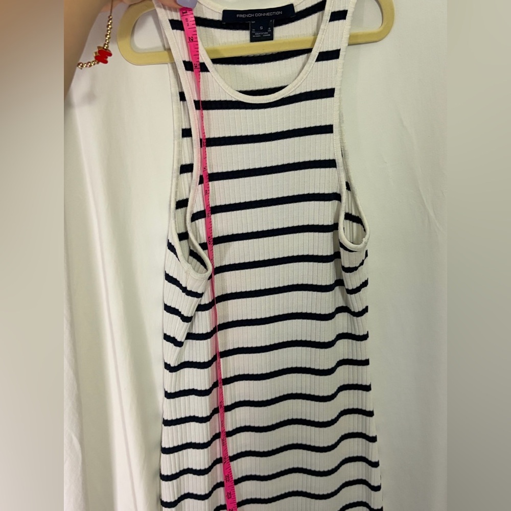 French Connection Black and White Striped Maxi Dress - Picture 6 of 7